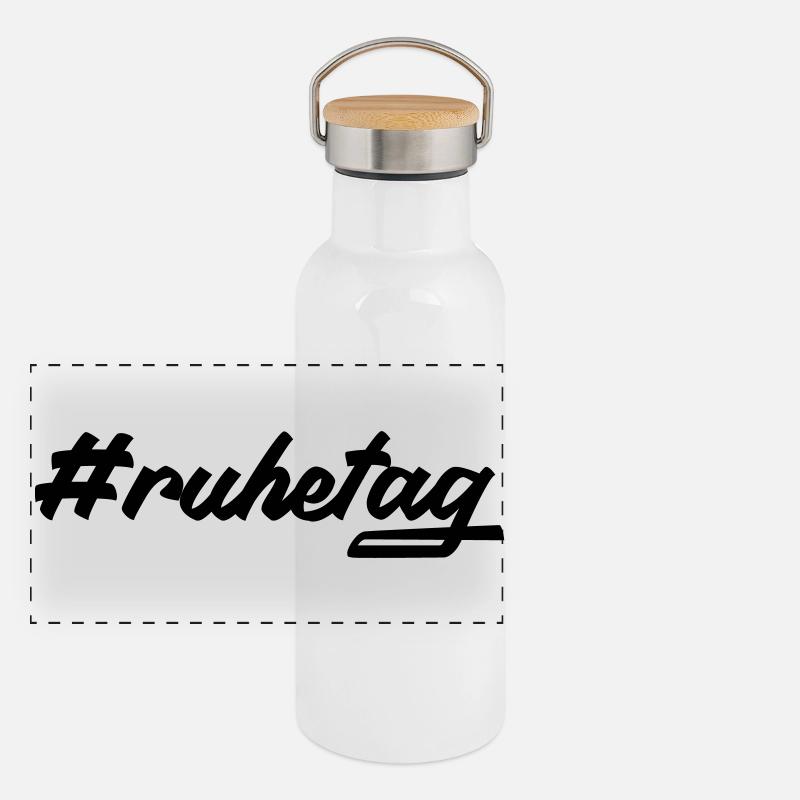 #ruhetag Panoramic Thermal Bottle with Bamboo Lid