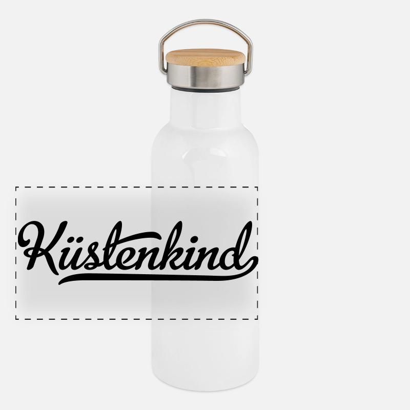 Enfant côtier Gourde isotherme avec bouchon en bambou