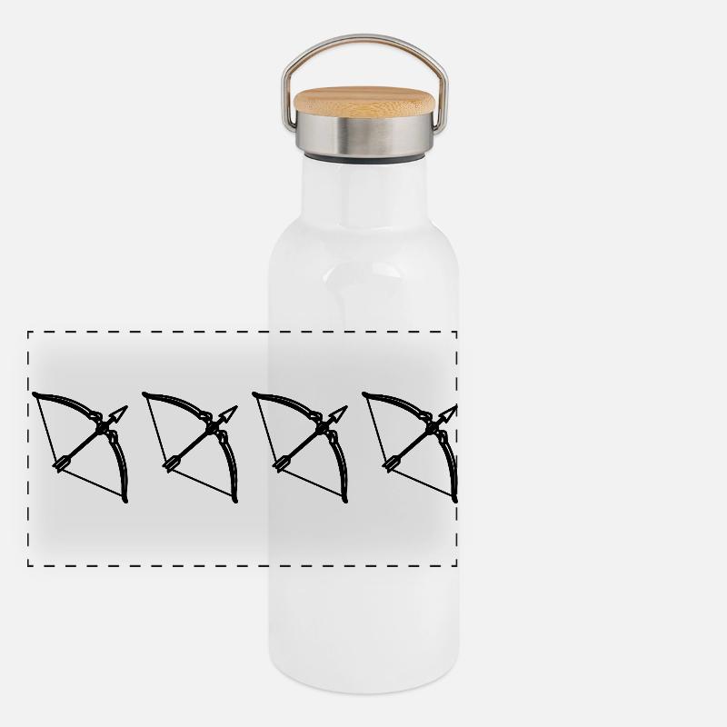 Bow and arrow Panoramic Thermal Bottle with Bamboo Lid