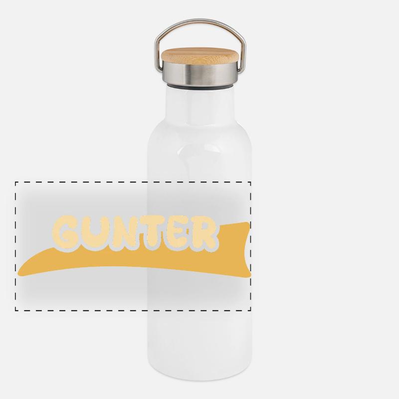 Günter Gourde isotherme avec bouchon en bambou