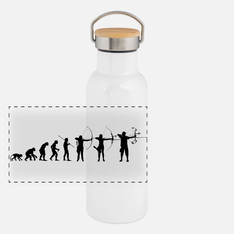 Panorama Thermosflasche mit Bambusdeckel