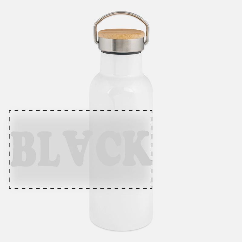 Panorama Thermosflasche mit Bambusdeckel