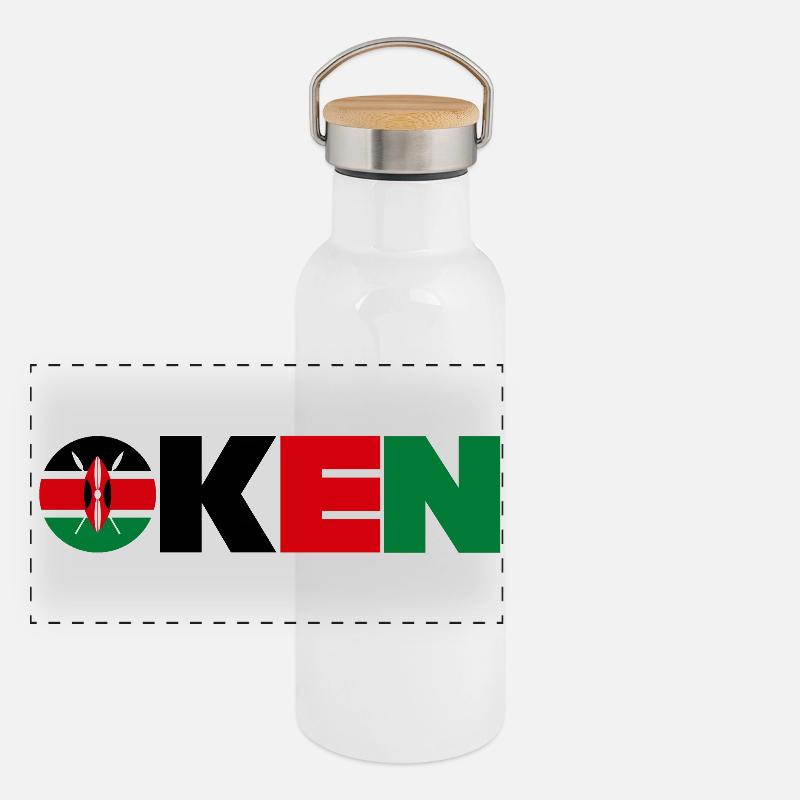 Kenya Panoramic Thermal Bottle with Bamboo Lid