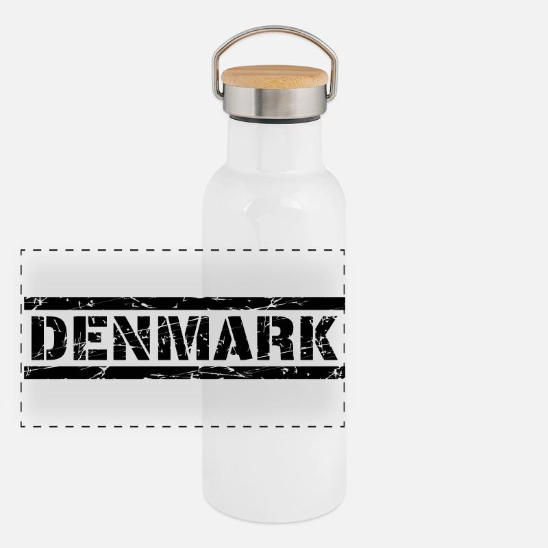 Panorama Thermosflasche mit Bambusdeckel