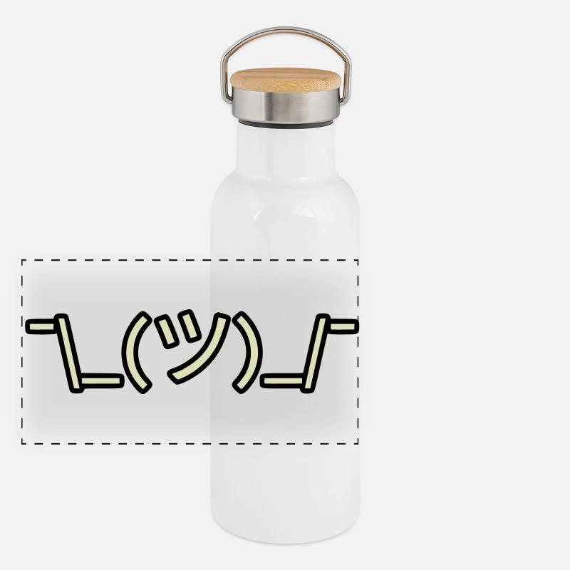 Panorama Thermosflasche mit Bambusdeckel