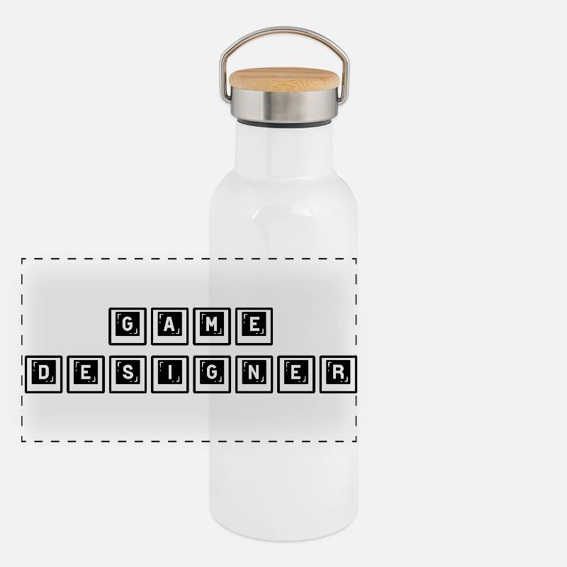 Conception de jeux Gourde isotherme avec bouchon en bambou