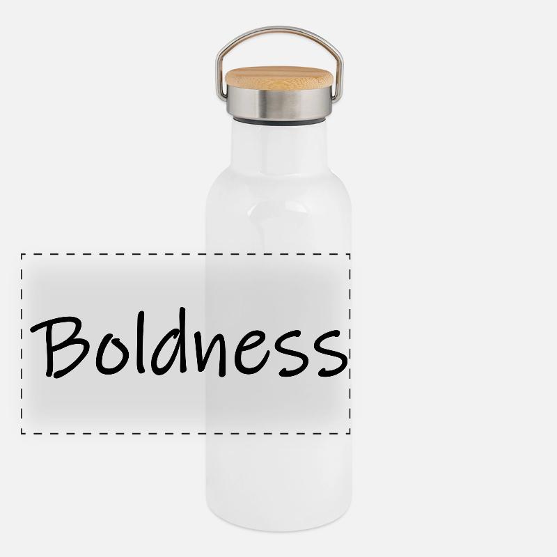 Gourde isotherme avec bouchon en bambou