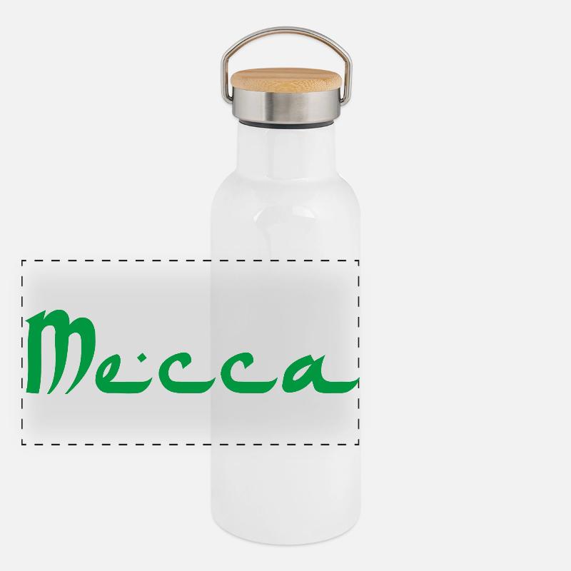 Mecca Panoramic Thermal Bottle with Bamboo Lid