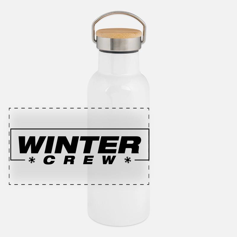 Équipe d’hiver Hivernale Gourde isotherme avec bouchon en bambou
