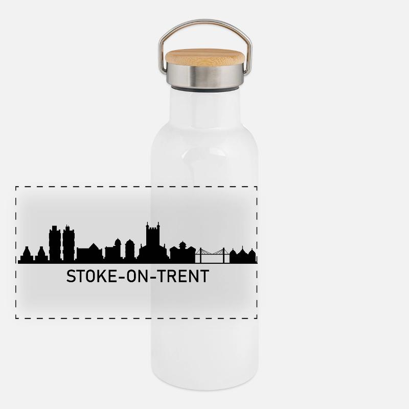 Stoke skyline Panoramic Thermal Bottle with Bamboo Lid