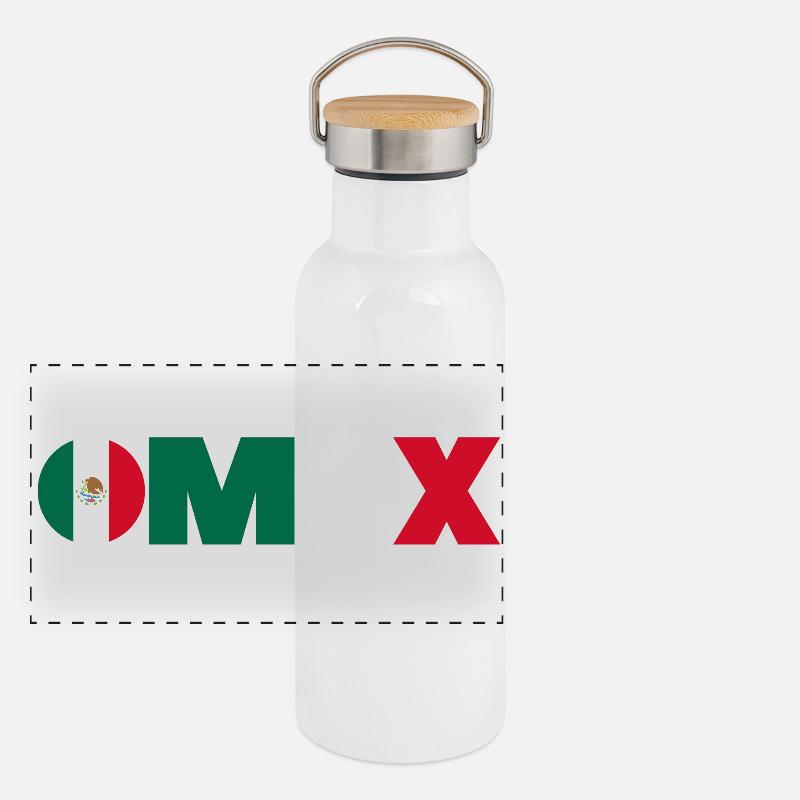 Mexico Panoramic Thermal Bottle with Bamboo Lid