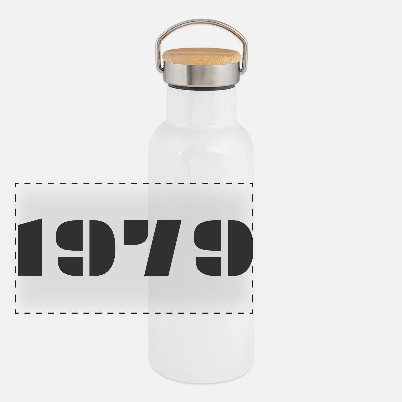 1979 Panorama Thermosflasche mit Bambusdeckel