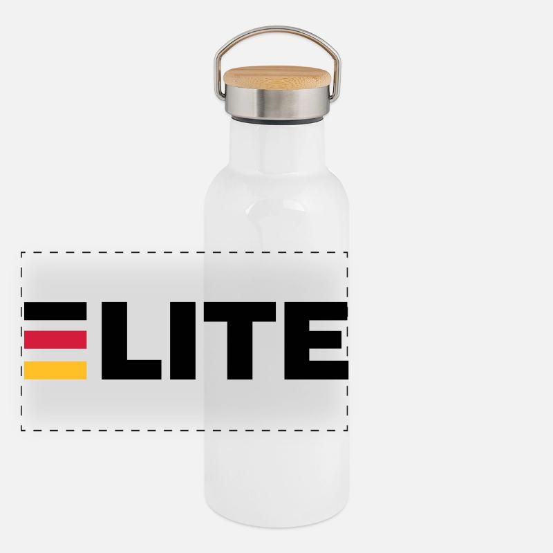Deutschland Elite Panorama Thermosflasche mit Bambusdeckel