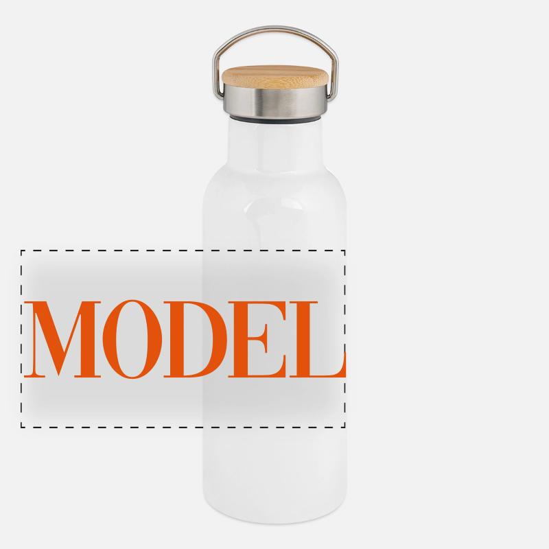 MODÈLE Mode Gourde isotherme avec bouchon en bambou
