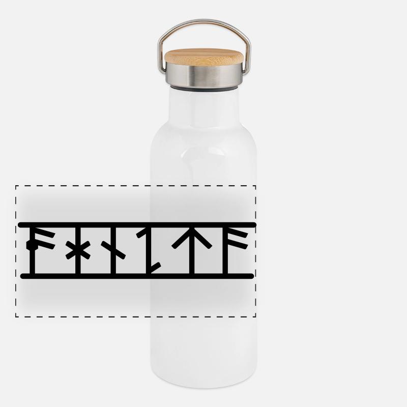 Panorama Thermosflasche mit Bambusdeckel