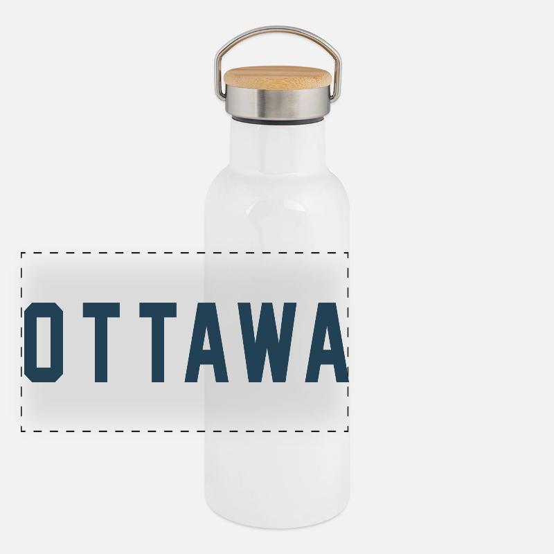 Ottawa Gourde isotherme avec bouchon en bambou