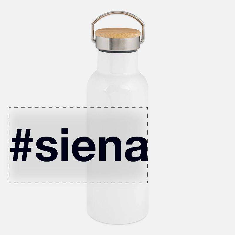 SIENA Hashtag Panoramic Thermal Bottle with Bamboo Lid