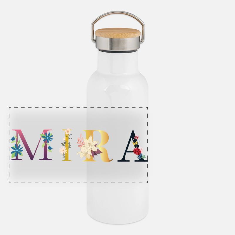Mira Gourde isotherme avec bouchon en bambou