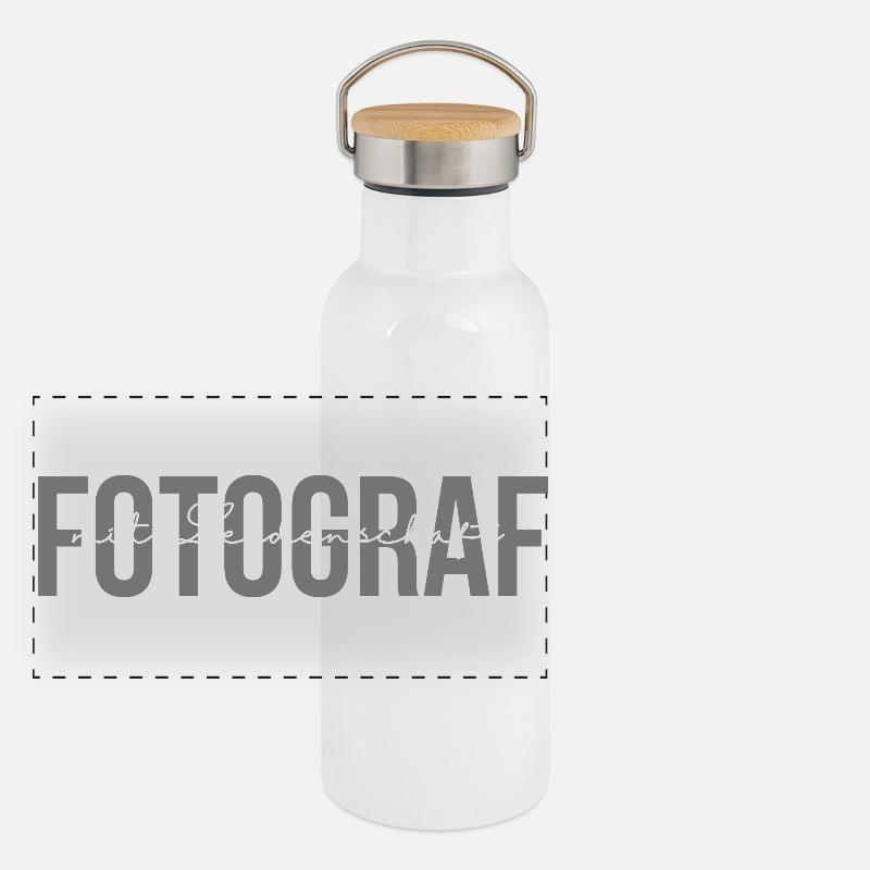 Fotograf mit Leidenschaft Panorama Thermosflasche mit Bambusdeckel