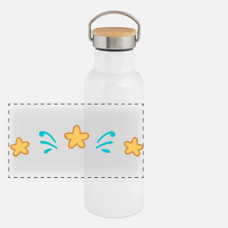 Aqua Star Shards Panoramic Thermal Bottle with Bamboo Lid