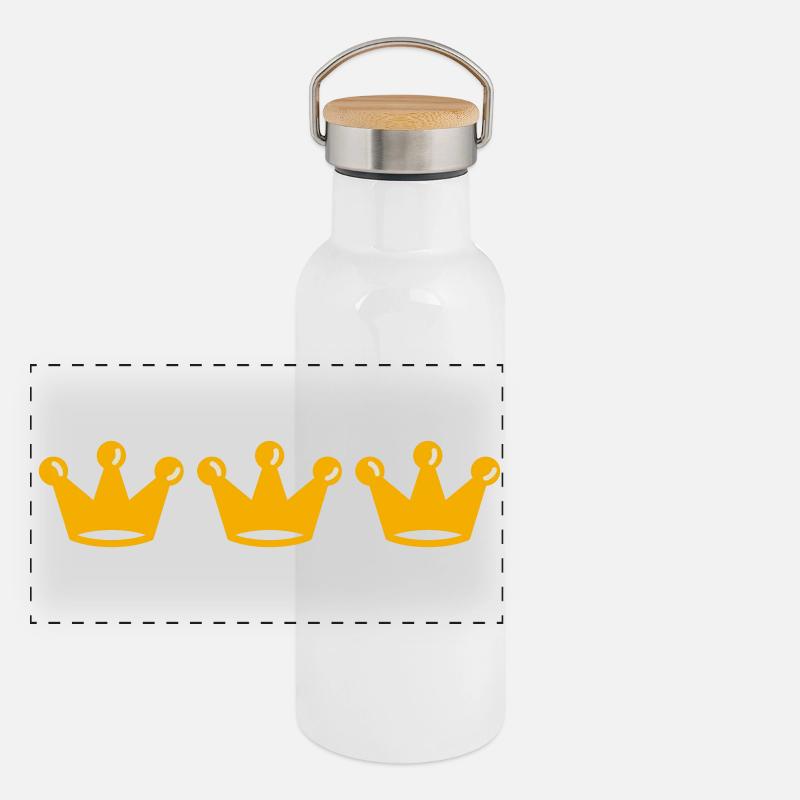 Panorama Thermosflasche mit Bambusdeckel