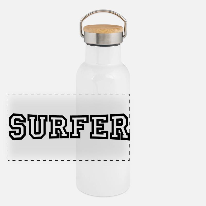 Panorama Thermosflasche mit Bambusdeckel