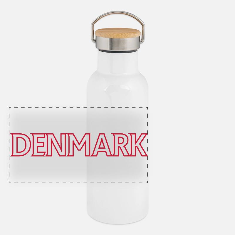 Nordic landscape-inspired design Panoramic Thermal Bottle with Bamboo Lid