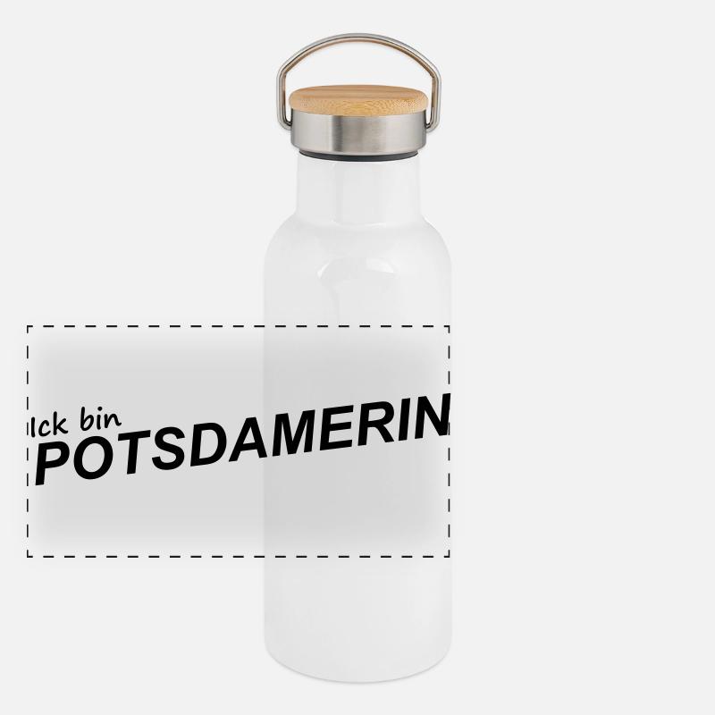 I'M FROM POTSDAM Panoramic Thermal Bottle with Bamboo Lid