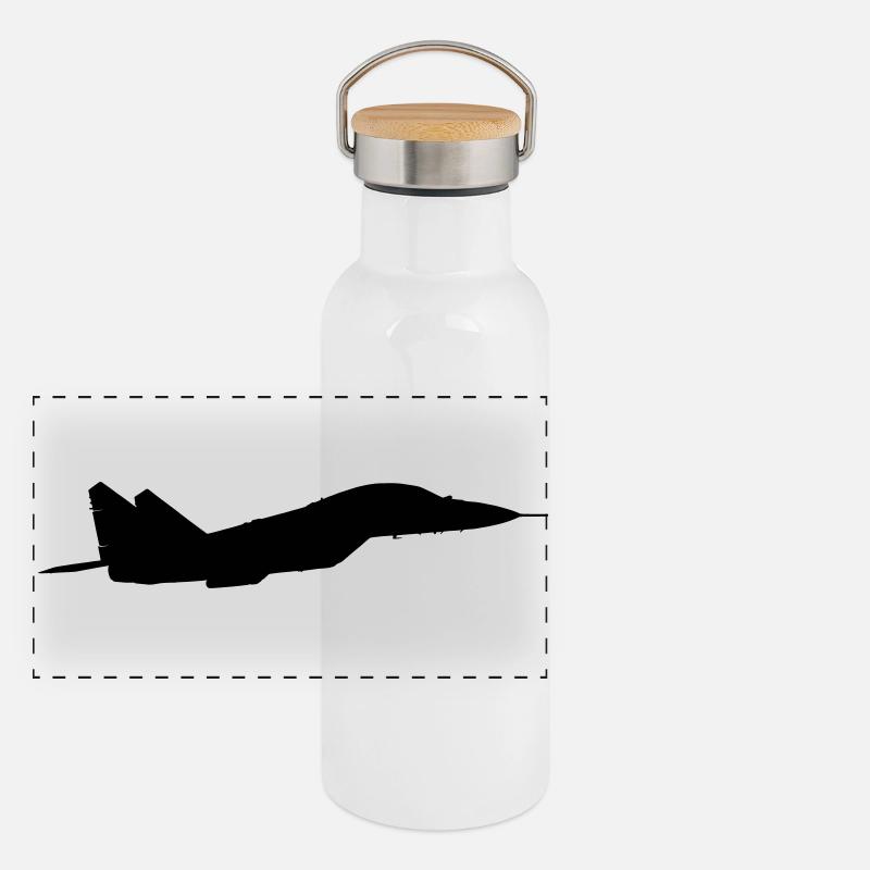 MiG-35 Panorama Thermosflasche mit Bambusdeckel