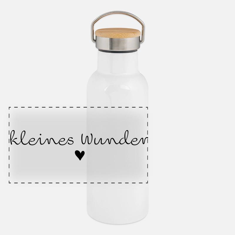Kleines Wunder Panorama Thermosflasche mit Bambusdeckel