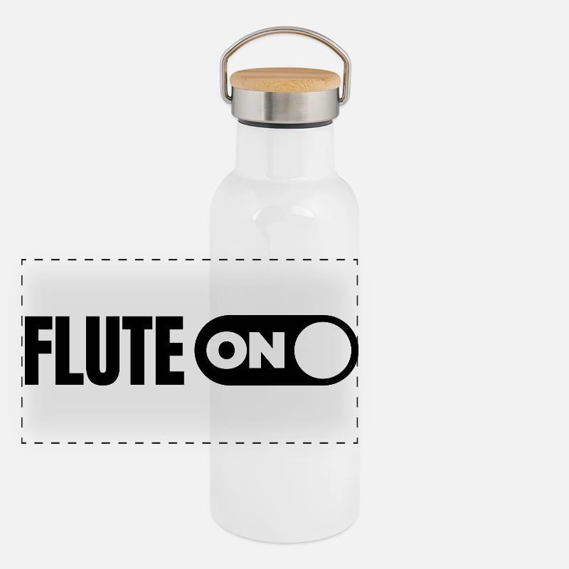 Turn on the flute Panoramic Thermal Bottle with Bamboo Lid
