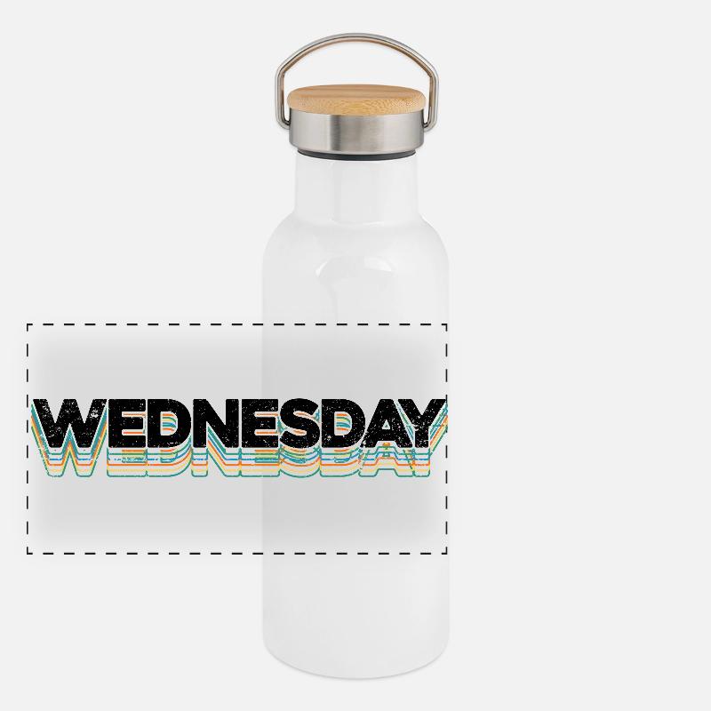 Wednesday Panoramic Thermal Bottle with Bamboo Lid