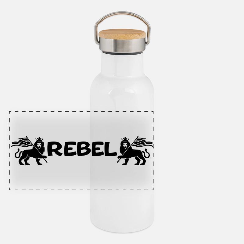 Rebelle Gourde isotherme avec bouchon en bambou