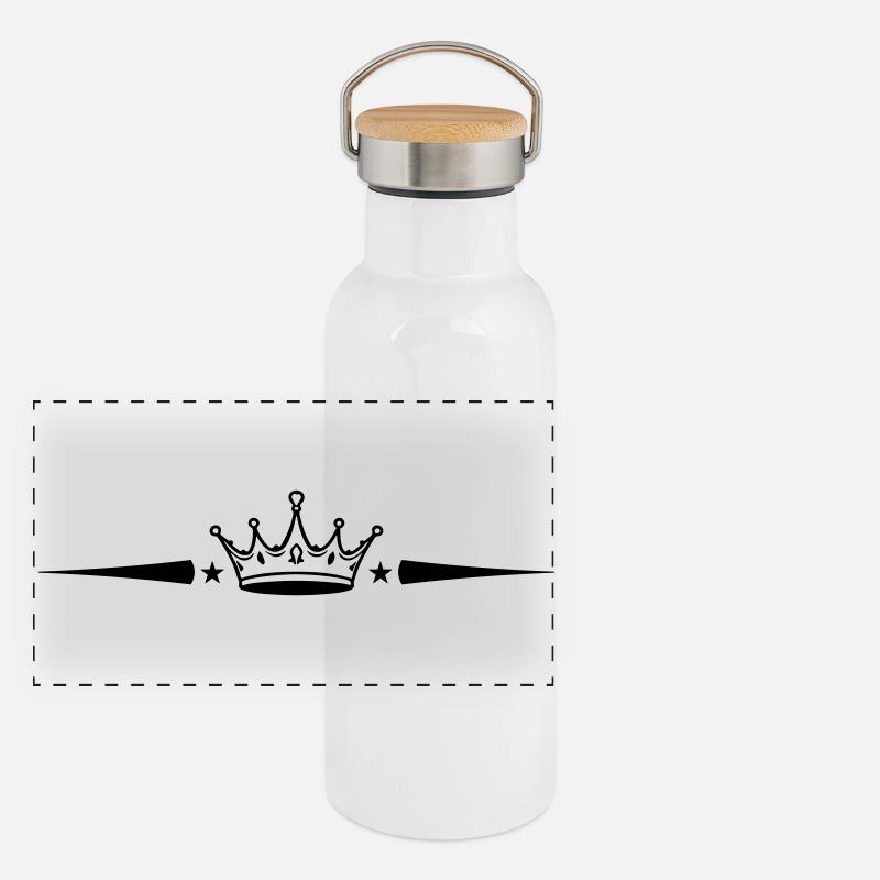 Élément de la couronne Gourde isotherme avec bouchon en bambou