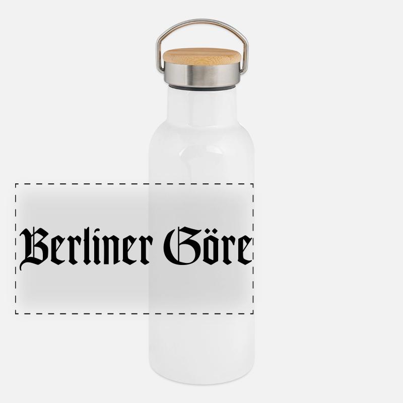 BERLINER GÖRE Panorama Thermosflasche mit Bambusdeckel