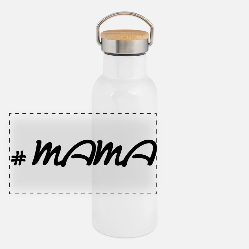 Panorama Thermosflasche mit Bambusdeckel