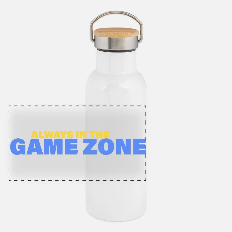 GAME ZONE Panorama Thermosflasche mit Bambusdeckel