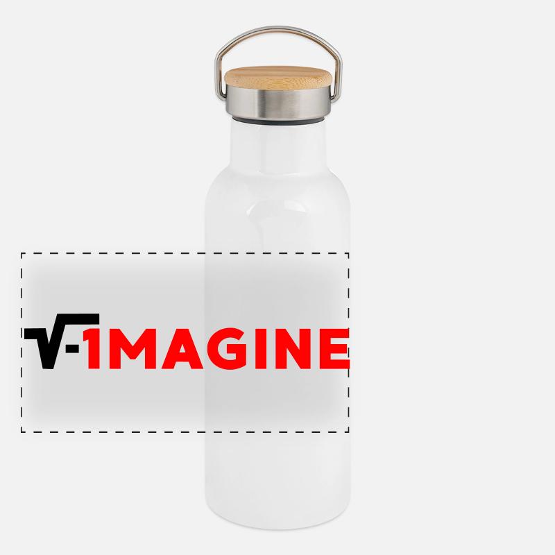IMAGINER Gourde isotherme avec bouchon en bambou