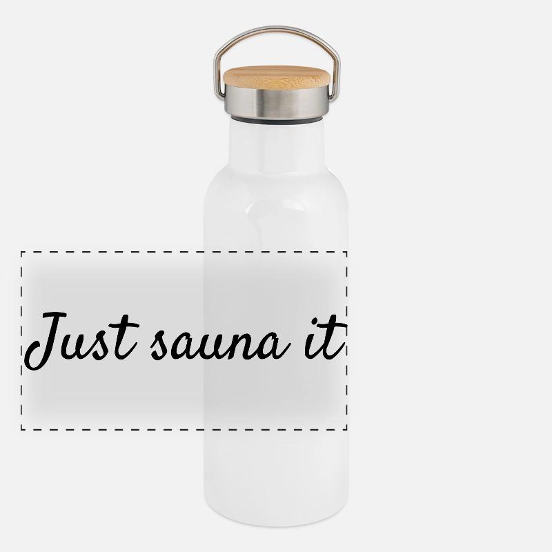 just sauna it Panoramic Thermal Bottle with Bamboo Lid