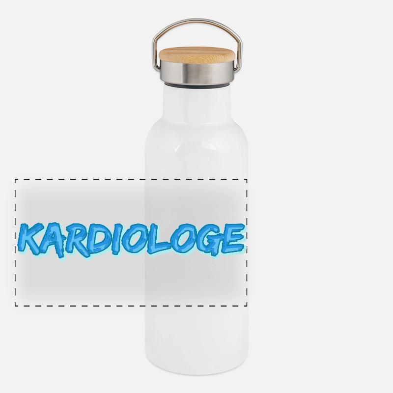 Cardiologist as a comic Panoramic Thermal Bottle with Bamboo Lid