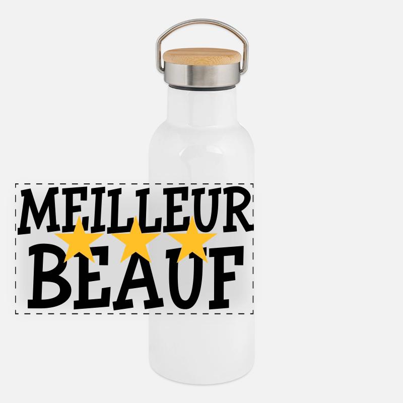 Meilleur Beauf Gourde isotherme avec bouchon en bambou