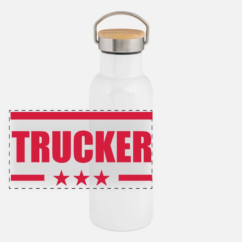 Trucker Panoramic Thermal Bottle with Bamboo Lid