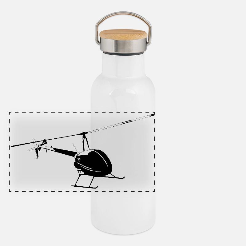 Robinson R22 Gourde isotherme avec bouchon en bambou