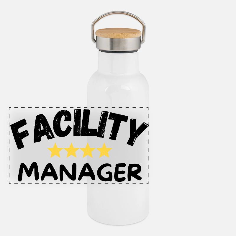 Panorama Thermosflasche mit Bambusdeckel