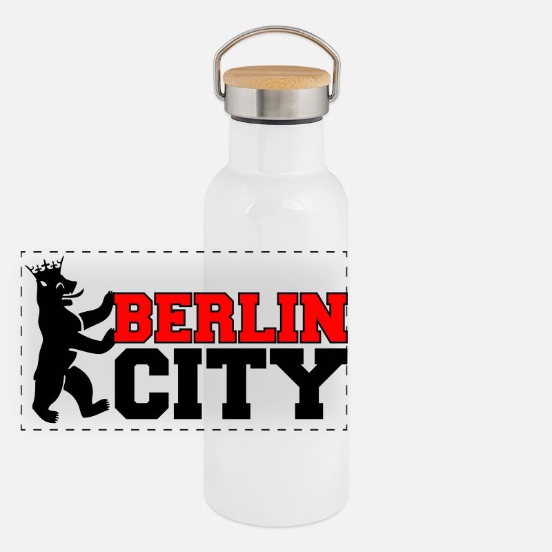 berlin_city_2 Panoramic Thermal Bottle with Bamboo Lid