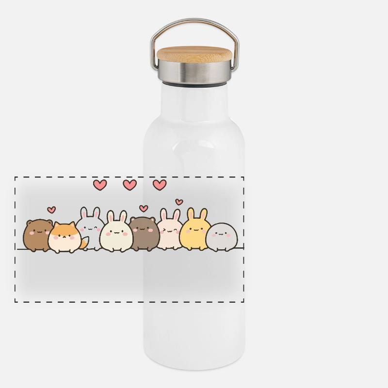 FunnyBunny Panorama Thermosflasche mit Bambusdeckel