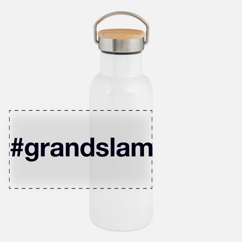 GRANDSLAM Hashtag Panoramic Thermal Bottle with Bamboo Lid