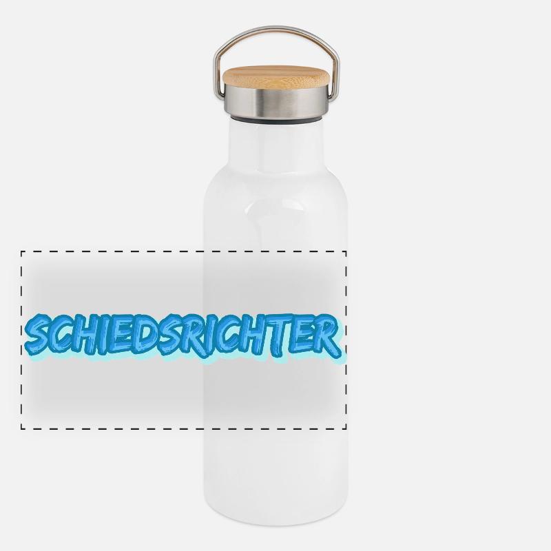 Panorama Thermosflasche mit Bambusdeckel