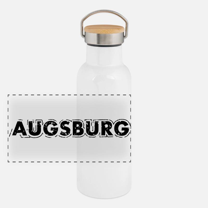 Augsburg Panorama Thermosflasche mit Bambusdeckel