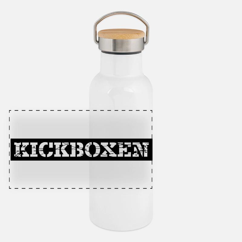 Kickboxing Panoramic Thermal Bottle with Bamboo Lid